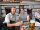 Ich und Daniela im Castrum Caffe & Bar (13. Sept.)