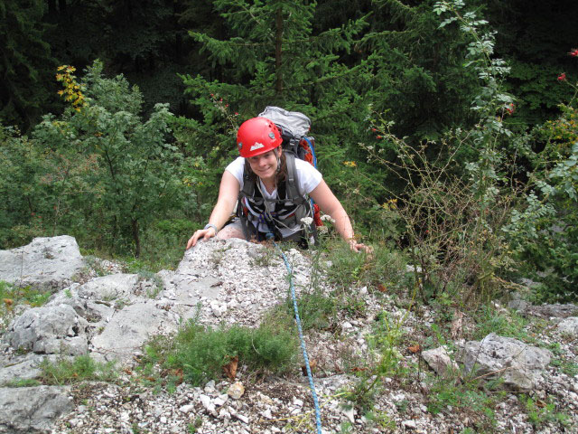 Sanduhrenparadies: Daniela in der ersten Seill&auml;nge