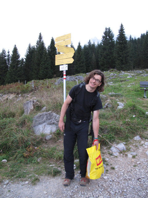 Reinhard auf der Wochenbrunneralm, 1.085 m (25. Sept.)