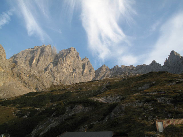 Kopftörlgrat von der Gruttenhütte aus (26. Sept.)