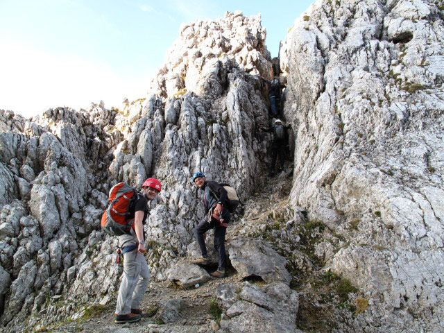 Daniela und Max im Kopftörl, 2.058 m (26. Sept.)