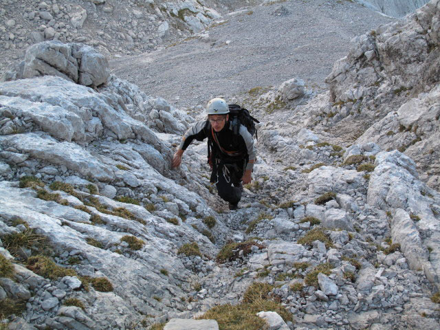 Reinhard zwischen Steinerner Rinne und Predigtstuhlscharte (27. Sept.)