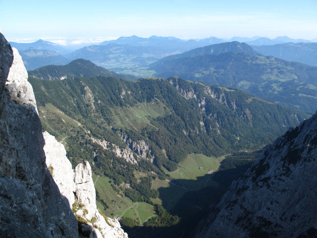 Kaiserbachtal von der Predigtstuhlscharte aus (27. Sept.)