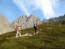 Daniela und Max auf Weg 825 zwischen Gruttenhütte und Hochgrubach (26. Sept.)