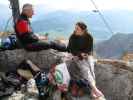 Max und Daniela auf der Ellmauer Halt, 2.344 m (26. Sept.)