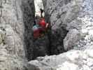 Gamsänger-Klettersteig: Max und Daniela zwischen Babenstuber-Hütte und Jägerwandtreppe (26. Sept.)