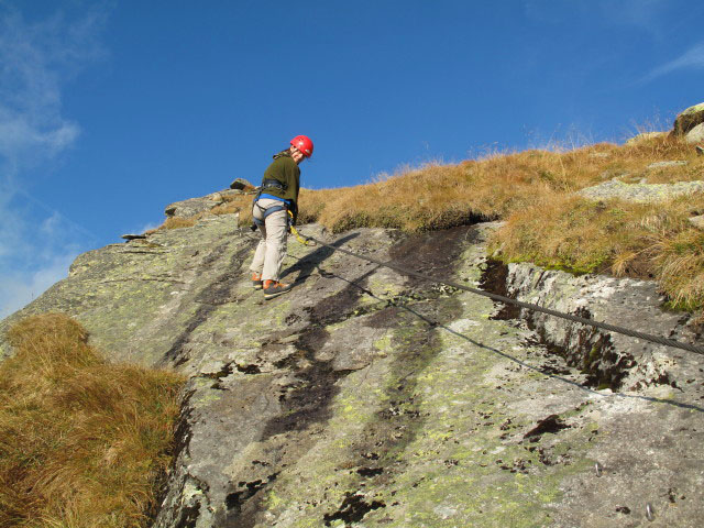 Übungsklettersteig Reißeckhütte: Daniela (3. Okt.)