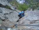 Fallbach-Klettersteig: Irene im 1. Teil