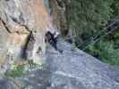 Fallbach-Klettersteig: Irene im 2. Teil