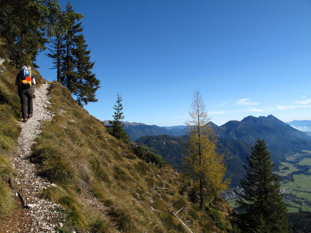 Irene zwischen Weißbriacher Hütte und Kumitsch (25. Okt.)