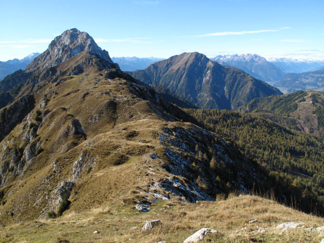 Reißkofel und Sattelnock vom Sattelnock aus (25. Okt.)