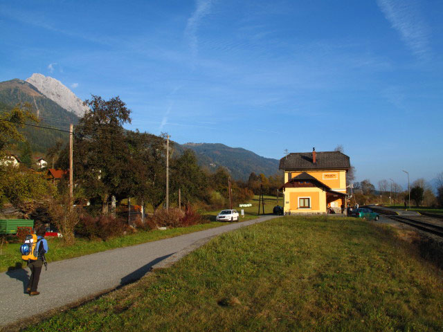 Irene beim Bahnhof Dellach im Gailtal (26. Okt.)