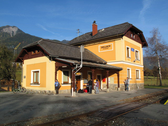 Irene im Bahnhof Dellach im Gailtal, 655 m (26. Okt.)