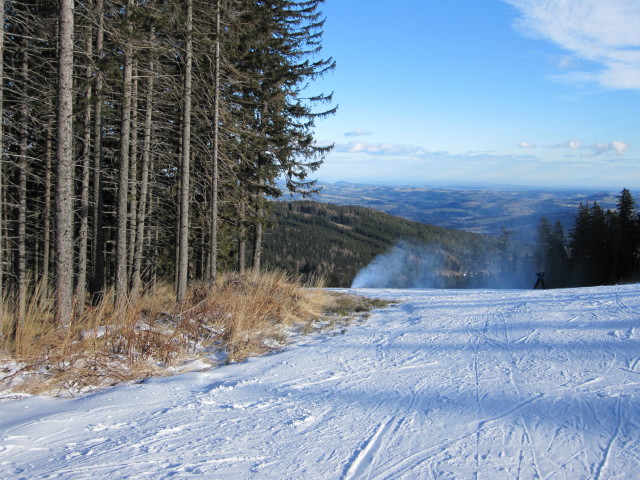 bei der Bergstation der Schwaigbahn