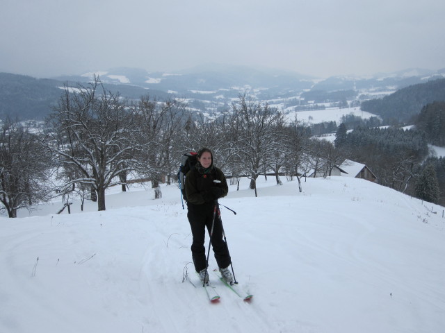 Daniela zwischen Oberkirchenbauer und Kirchenberg