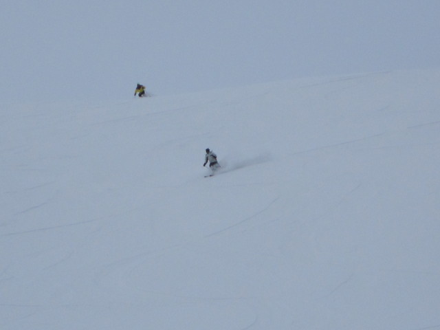 Daniela auf der Weltcup-Abfahrt (18. Jän.)