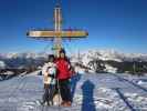 Daniela und ich am Reiterkogel, 1.818 m (16. Jän.)