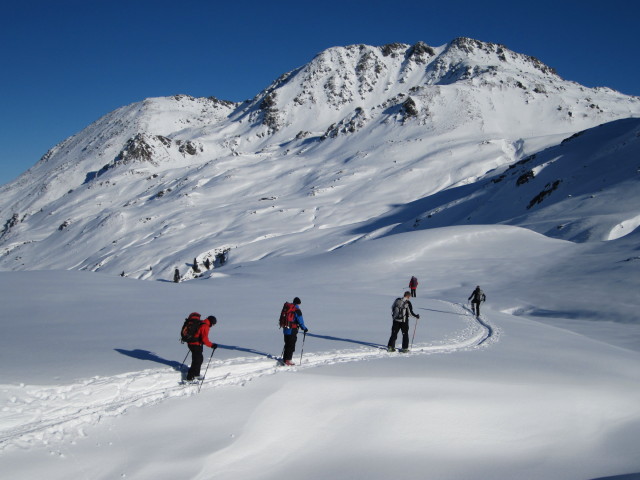 Gudrun und Christoph zwischen Salzachjoch und Roßwildjagdhütte (23. Jän.)