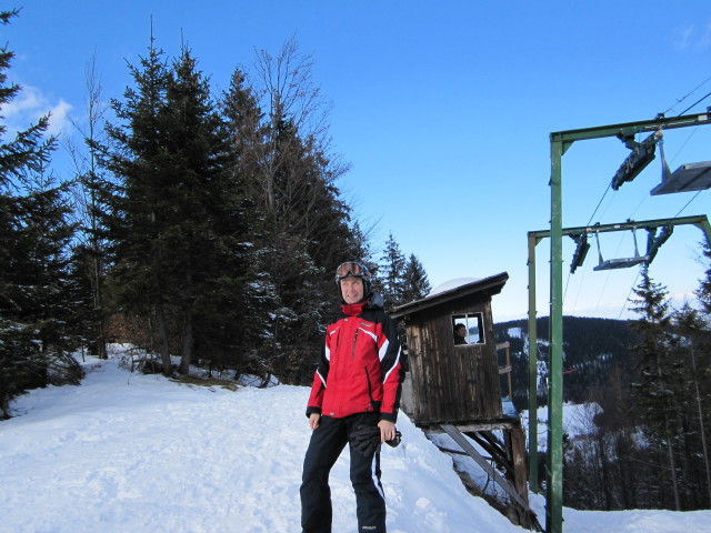 Ich bei der Bergstation des Turmkogellifts II