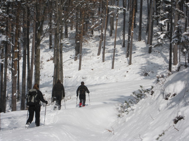 Marion, Andreas und Michael zwischen Rohrer Sattel und Haberkogel