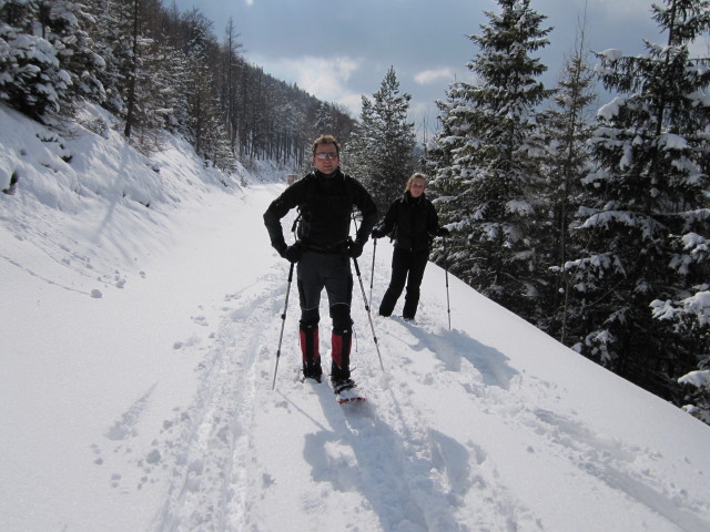 Michael und Marion zwischen Rohrer Sattel und Haberkogel