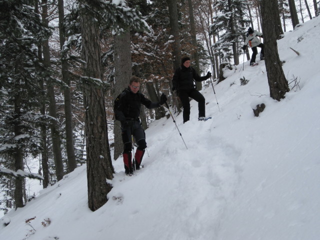 Michael, Marion und Daniela zwischen Haberkogel und Haselrast