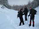 Marion, Andreas und Michael am Rohrer Sattel, 864 m