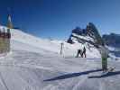 bei der Bergstation der Pendelbahn Furnes-Seceda, 2.442 m (13. März)