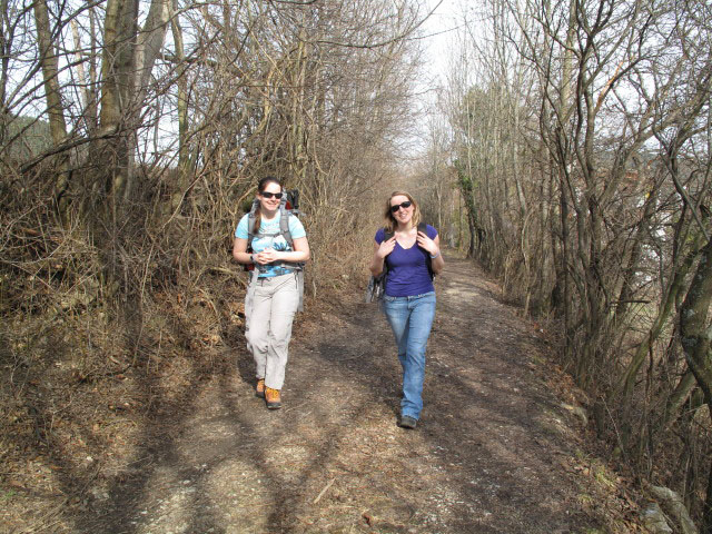 Daniela und Sabrina zwischen Flatz und Klettersteig E 60