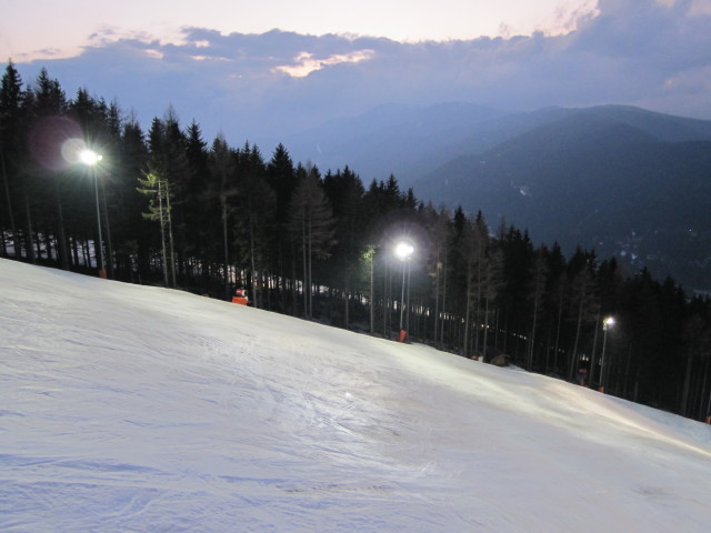 FIS Weltcup-Piste Panorama von der Zau[:ber:]g Kabinenbahn aus