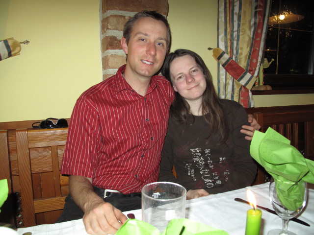 Ich und Daniela im Restaurant Karl-Wirt