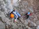 Wildenauer-Klettersteig: Sabrina und Gregor im Einstieg