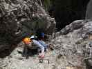 Wildenauer-Klettersteig: Sabrina und Gregor in der Turmscharte