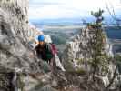 Wildenauer-Klettersteig: Gregor zwischen Turmscharte und Schlusswand