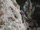 Wildenauer-Klettersteig: Gregor in der Schlusswand