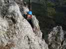 Wildenauer-Klettersteig: Gregor in der Schlusswand