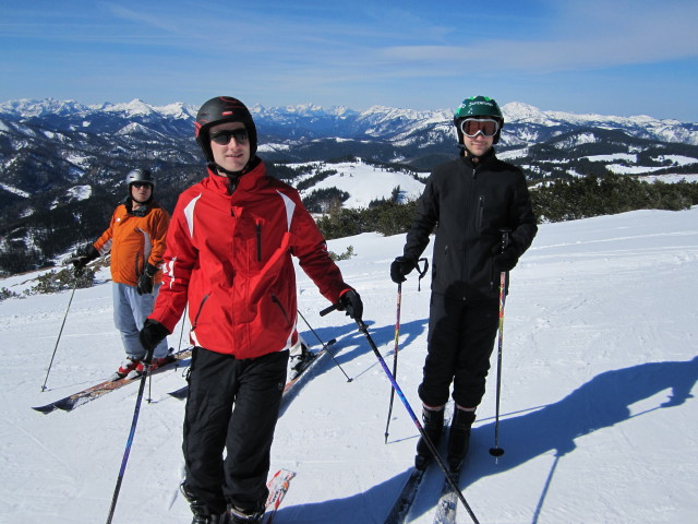 Michael und Christoph bei der Bergstation der Gipfelbahn, 1.626 m