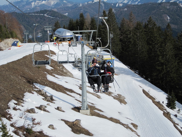 Michael und Christoph auf der Gipfelbahn