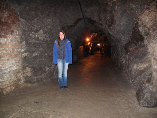 Daniela im Triebstollen