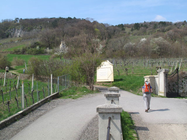 Daniela beim Schloss Gumpoldskirchen