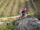 Klettersteig der Naturfreunde Gumpoldskirchen: Daniela zwischen Querung und Umstieg