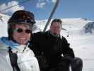 Mama und Markus auf der Palinkopfbahn (16. Apr.)