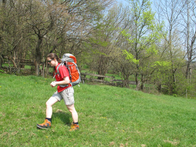 Daniela zwischen Maiersdorf und Wandfu&szlig;steig