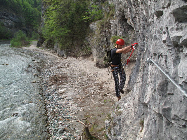Marijan in der Einstiegswand