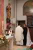 Pater Pio, ich und Daniela in der Kreuzkirche des Stifts Heiligenkreuz (7. Mai) © novaczek.at