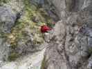 Adrenalin-Klettersteig: Axel in der Schluchttraverse