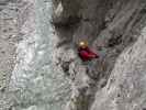 Adrenalin-Klettersteig: Axel in der Schluchttraverse