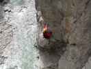 Adrenalin-Klettersteig: Axel in der Schluchttraverse