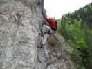 Adrenalin-Klettersteig: Axel in der Luna-Variante des ersten Pfeilers