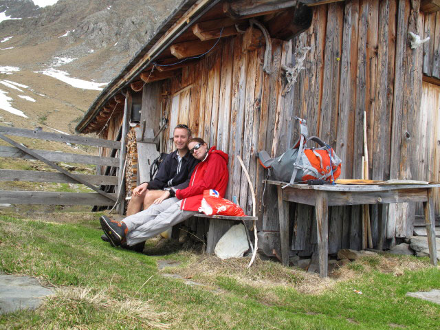 Ich und Daniela auf der Antranalm, 2.053 m (22. Mai)